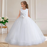 Pearl Sequin Sleeveless Dress for Girls