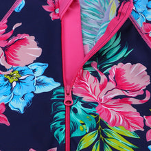 Upload image to gallery viewer, Children's swimwear, long-sleeved swimsuit for girls from newborn to 6 years old, beachwear with UPF 50+ protection.
