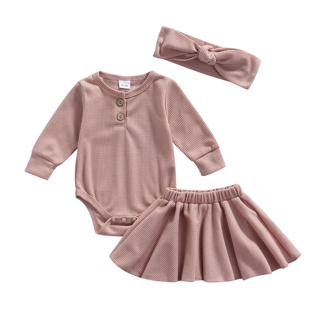 Conjunto Infantil Feminino 3 Peças Basic