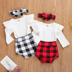 Conjunto Infantil Feminino 3 peças Outono