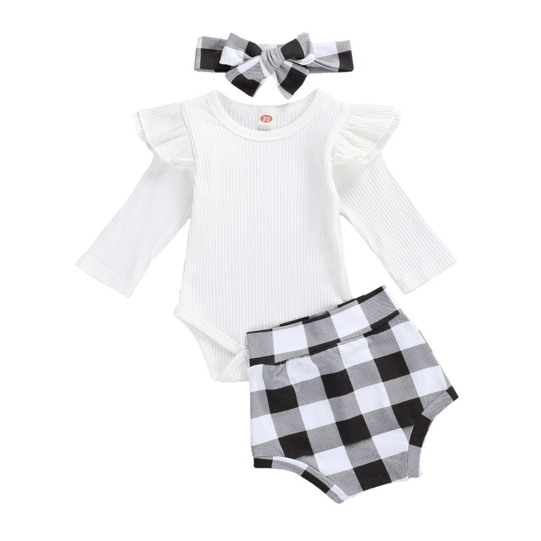 Conjunto Infantil Feminino 3 peças Outono