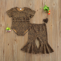 Conjunto Infantil Feminino Animal Print