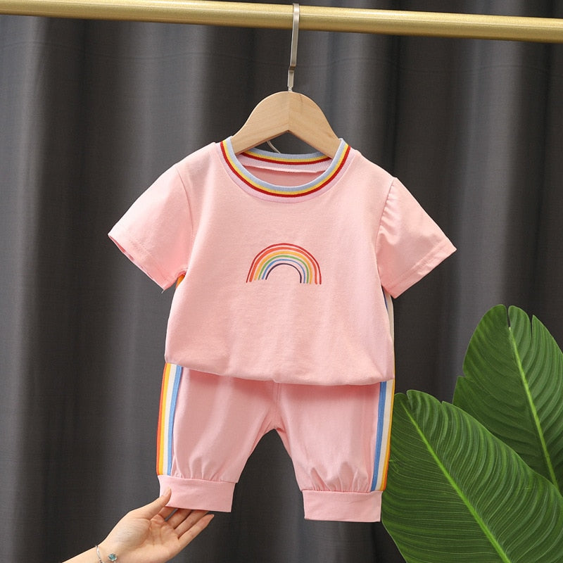 Conjunto Infantil Feminino Arco -íris