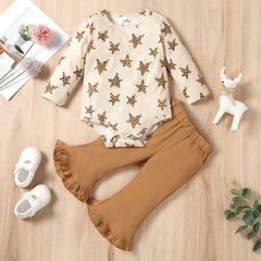 Conjunto Infantil Calça e Body Estrelas