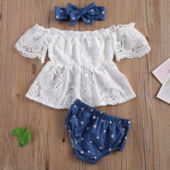 Conjunto infantil Ciganinha com Laço