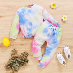 Conjunto Infantil Cintura Elástica tie die