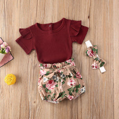 Conjunto Infantil Body Flor