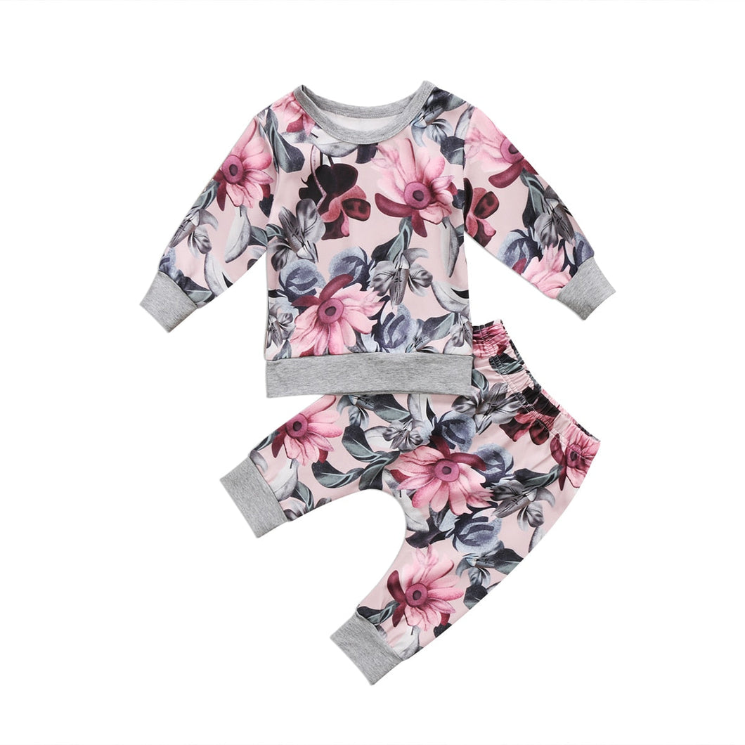 Conjunto Infantil  Flores