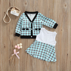 Conjunto Infantil Feminino Boutique Azul