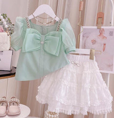 Conjunto Infantil Feminino Boutique Laço