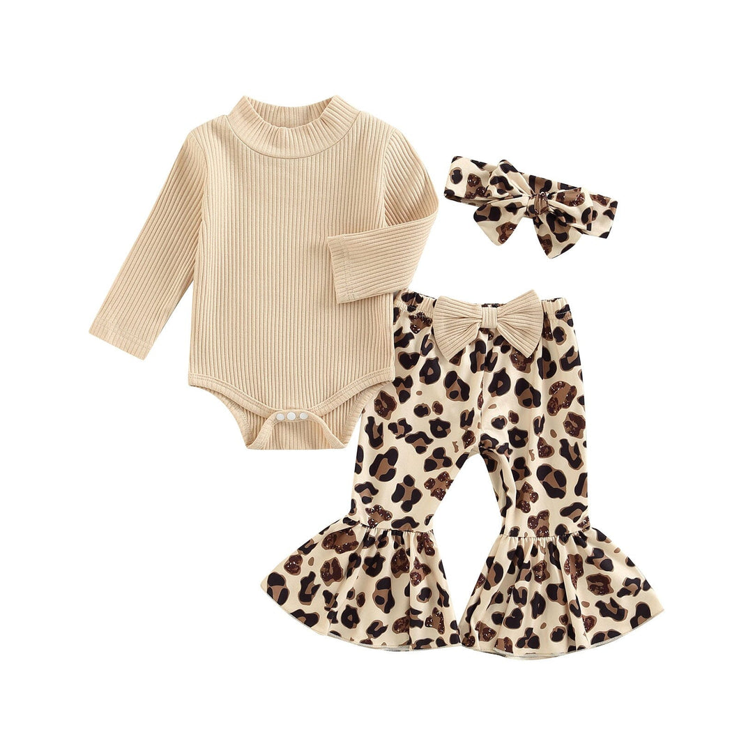 Conjunto Infantil Feminino Calça Flare + Faixa