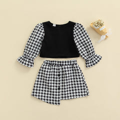 Conjunto Infantil Feminino com Saia