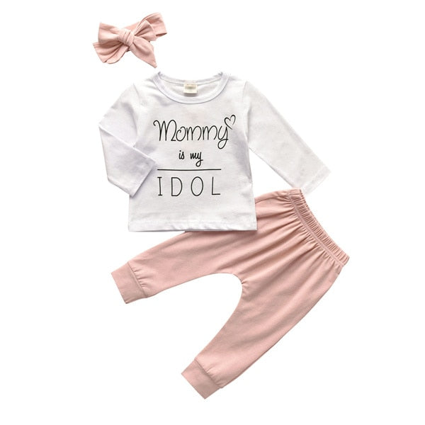 Conjunto Infantil Feminino + Faixa Mommy