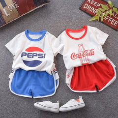 Conjunto Infantil Verão Coca e Pepsi