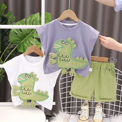 Conjunto Infantil Verão Dinossauro Bolsinho