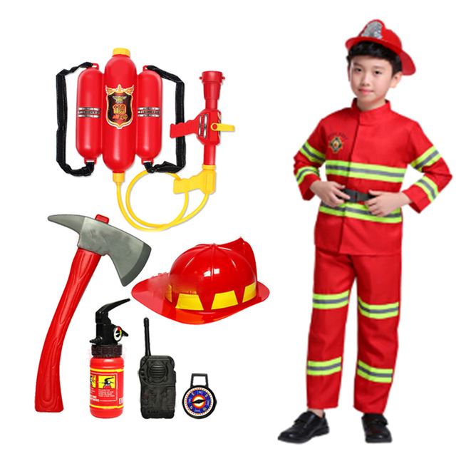 Firefighter Uniform Costume + Accessories