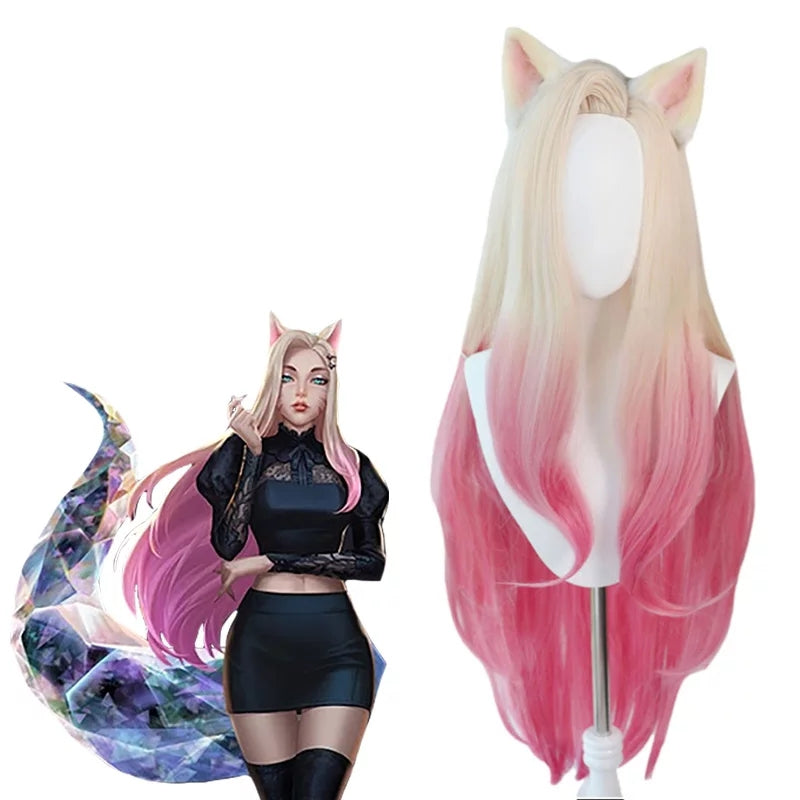 AHRI LOL KDA WIG WITH WAVY EARS