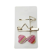 Carregar imagem no visualizador da galeria, Conjunto 3 Grampos de Cabelo Metal e Pérolas
