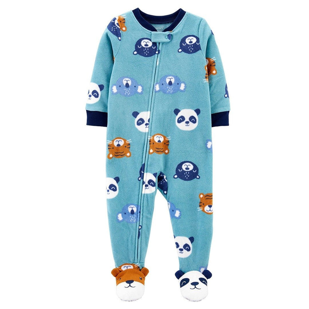 Macacão Pijama Bebê Fleece | Tam: 1-12 meses