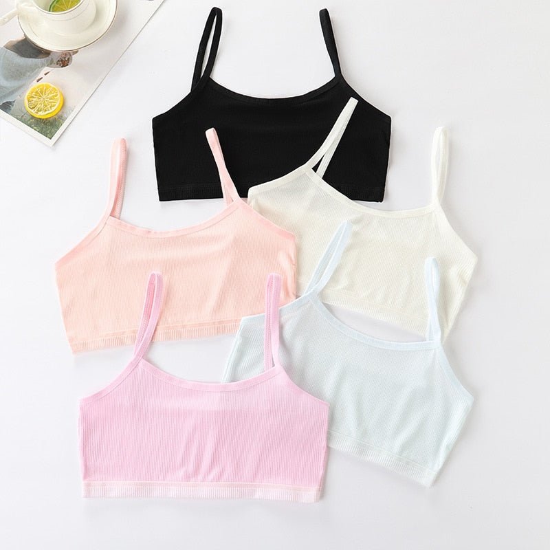 Set of 4 Girls' Bra Tops -