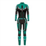 Women's Captain Marvel Green Jumpsuit – Adult Cosplay
