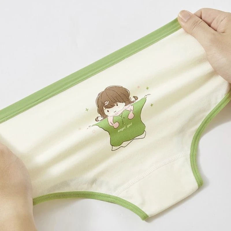 Set of 4 Little Girl 100% Cotton Panties