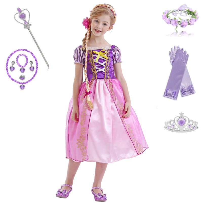 Rapunzel Royal Ball Gown Costume III with Accessories