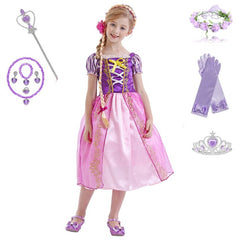 Vestido Fantasia Rapunzel Baile Real III Com Acessórios