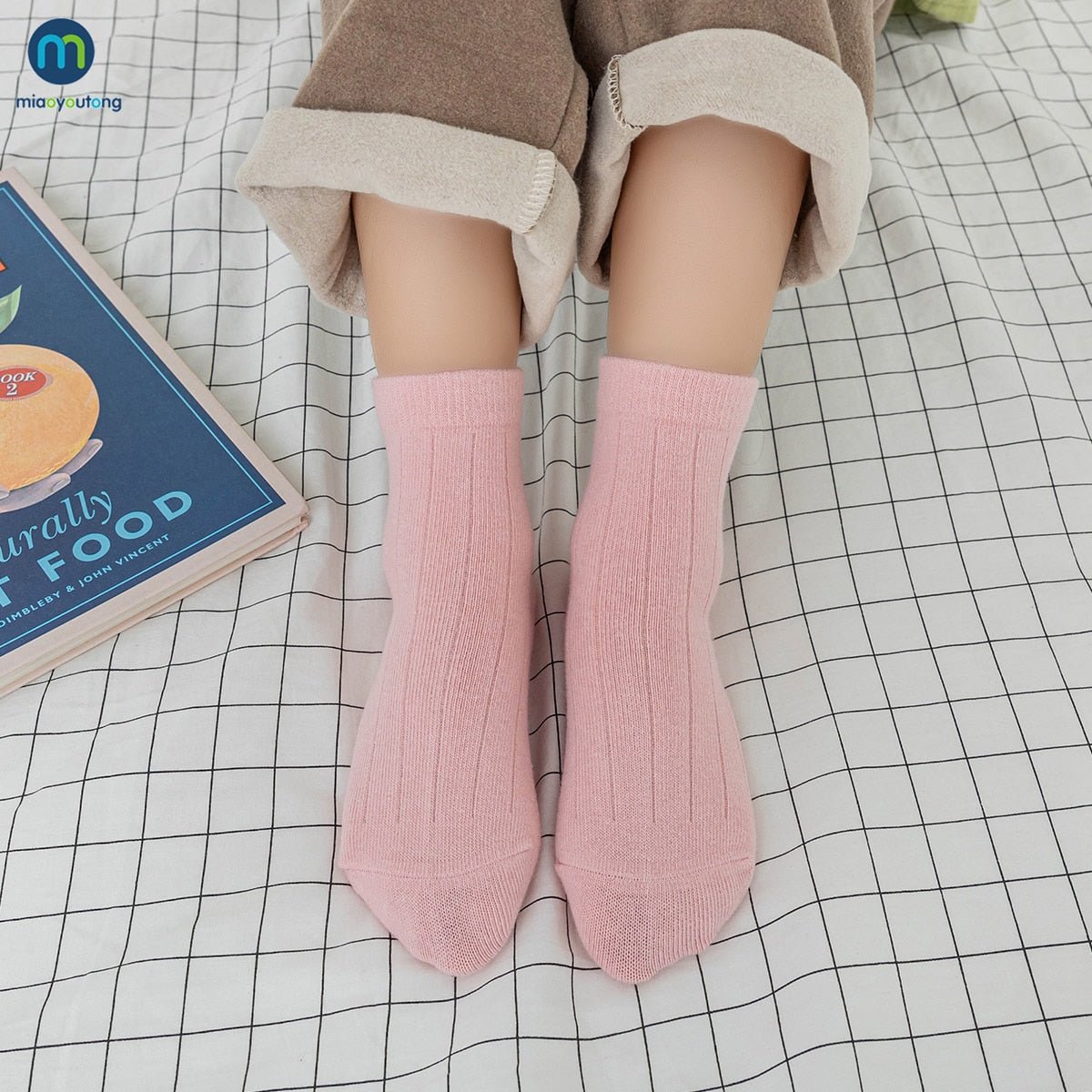 5 Pairs of Scandi Colors Kids Socks