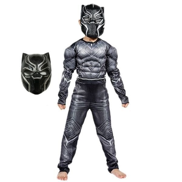 Kids Black Panther Costume + Mask
