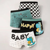 Set of 4 Kids Boxer Briefs – Various Themes