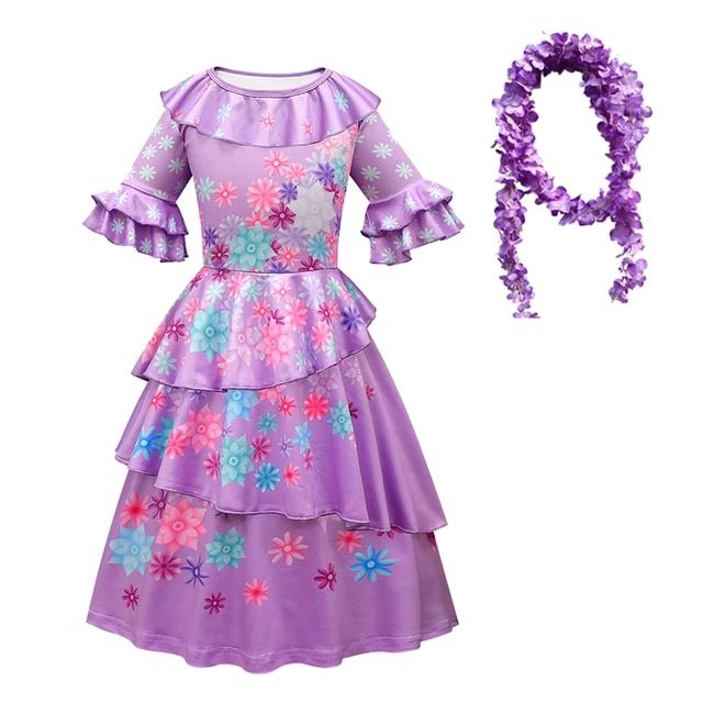 Costume Dress Isabela II Madrigal – Encanto – With Bow