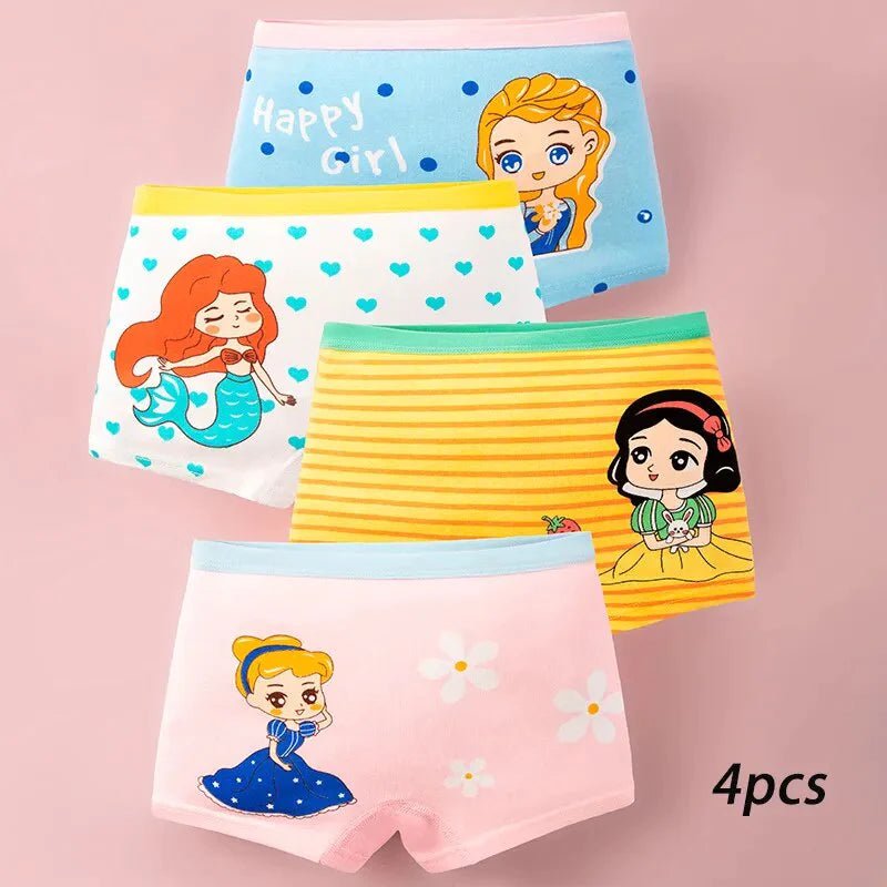 Set of 4 Boxer Briefs 100% Cotton