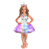 Unicorn Costume Dress with LED Lights (03)