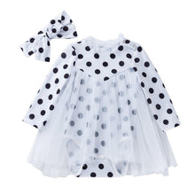 Carregar imagem no visualizador da galeria, Vestido Body Polka Dot e Tutu - Tamanhos de 0 a 24 meses
