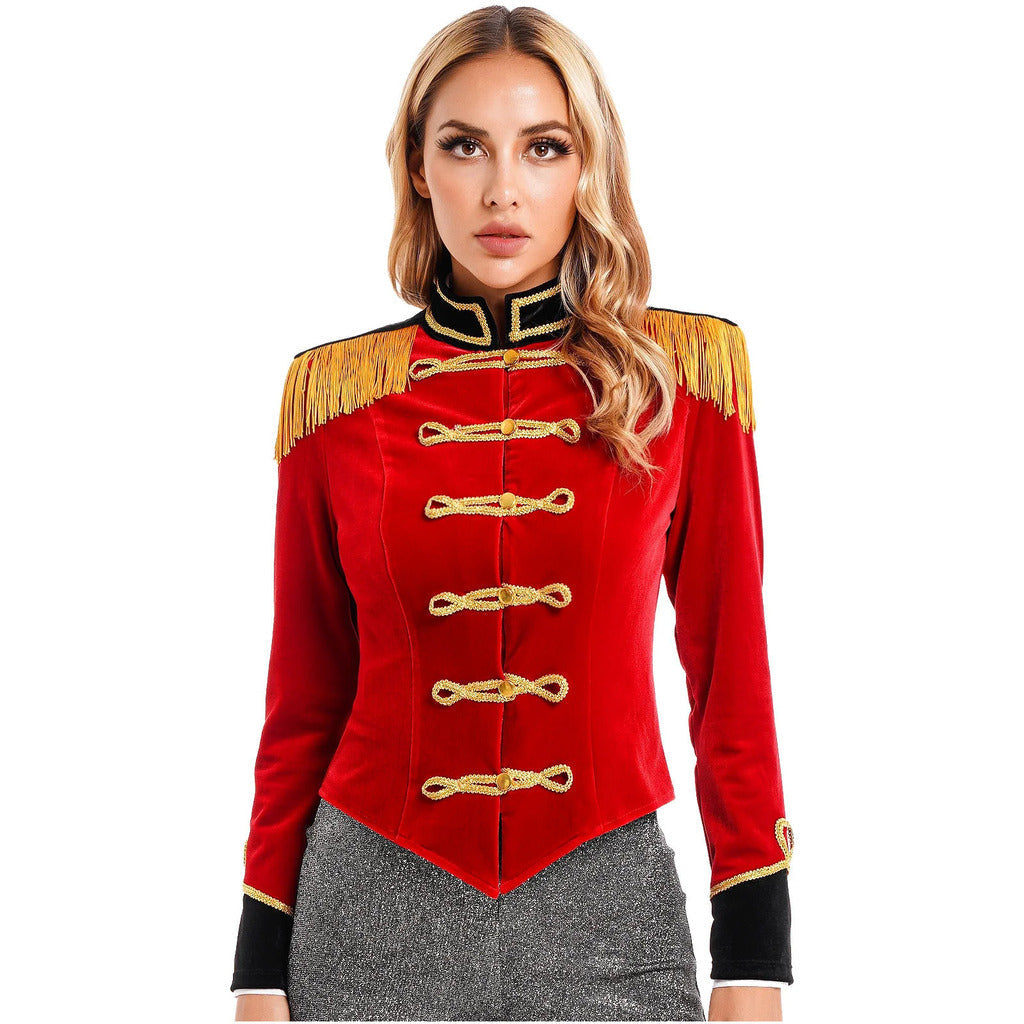 Women's Ringmaster Circus Jacket with Long Sleeves