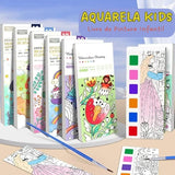 Watercolor Kids – Educational Coloring Book