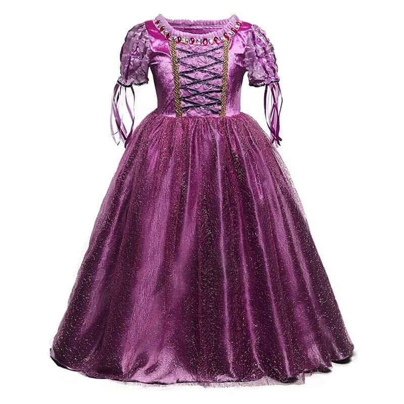 Vestido Fantasia Rapunzel Luxo - Baile Real