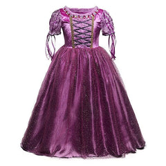 Vestido Fantasia Rapunzel Luxo - Baile Real