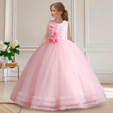 Pearl Sequin Sleeveless Dress for Girls