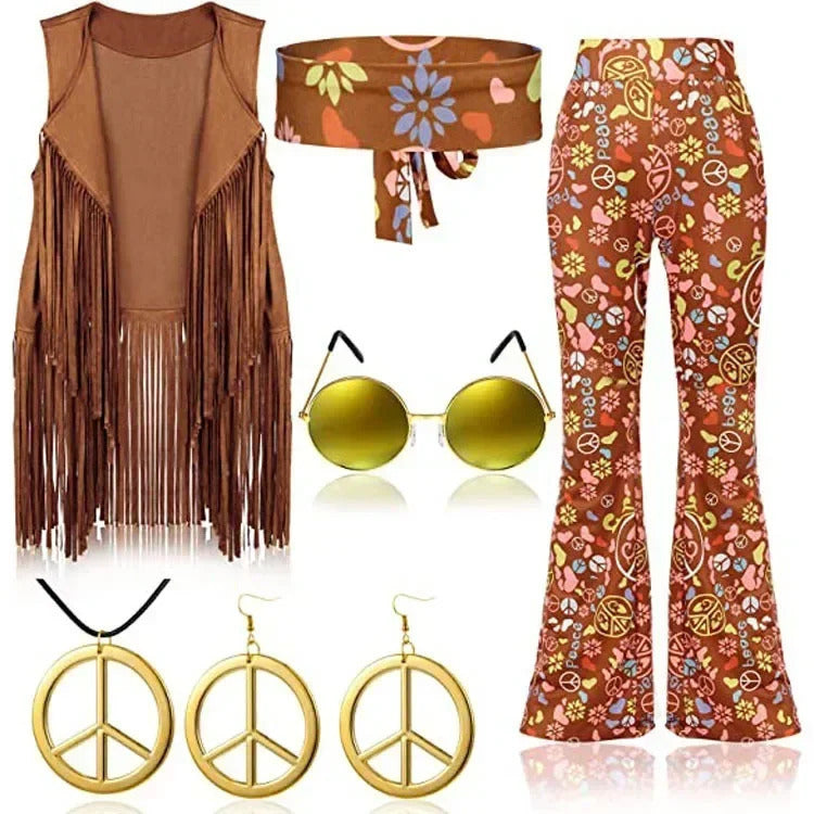 Roupa Hippie anos 70 Sociedade Alternativa Feminina