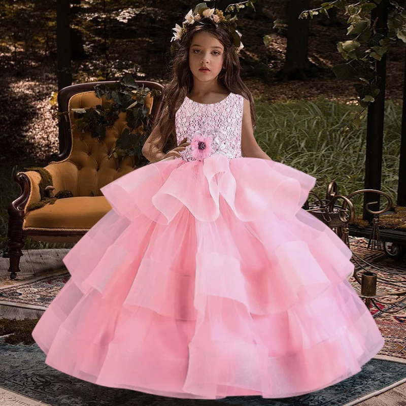 Embroidered Princess Dress for Kids
