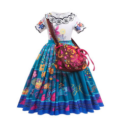 Vestido Fantasia Mirabel Madrigal - Encanto - Com Bolsa