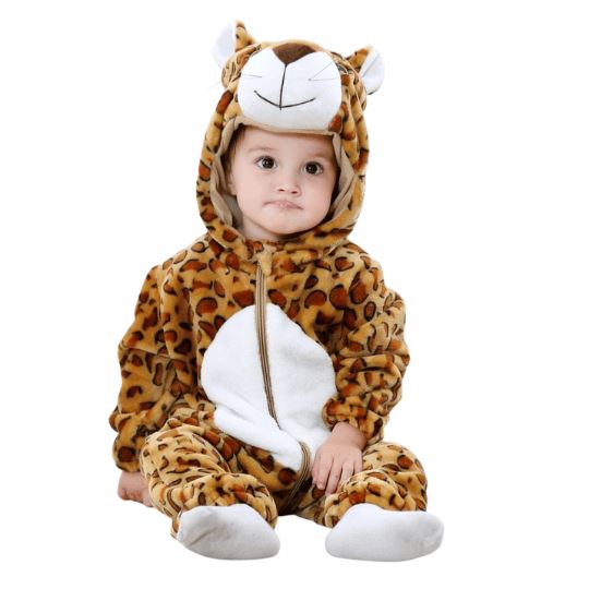 Kids Leopard Animal Onesie Costume