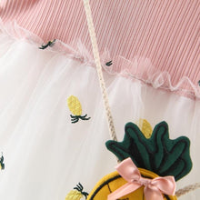 Carregar imagem no visualizador da galeria, Vestido Casual Abacaxi Cute - Tamanhos de 6 meses a 3 anos
