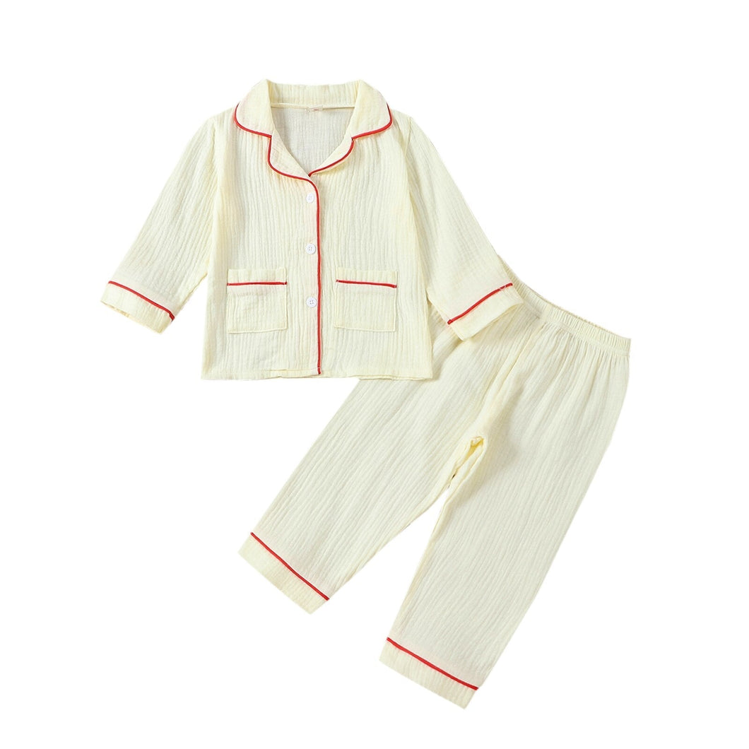 Cj. Pijama Infantil Manga Longa Tam: 6M-4 anos