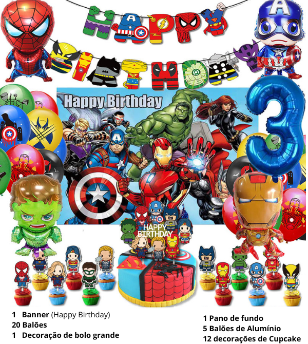 Avengers Birthday Decoration Kit