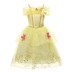 Vestido Fantasia infantil Princesas Bela e a Fera