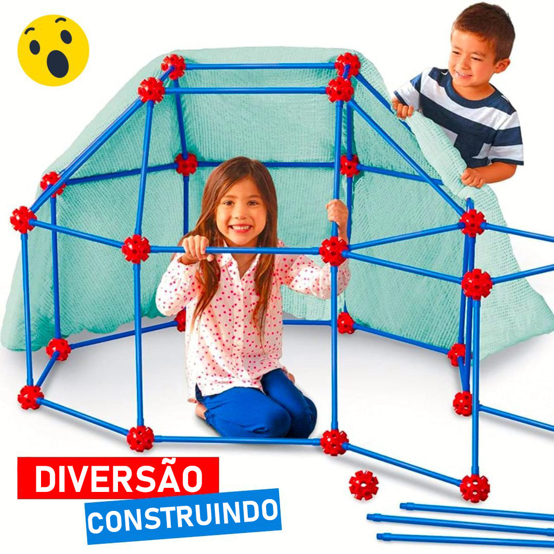 Tent Builder Kit with Tubes – 85 Pieces