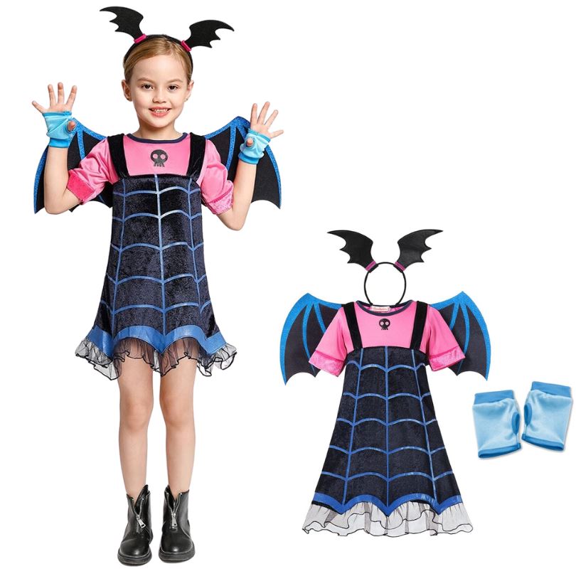 Fantasia Vampirina Infantil Original com Asa, Luva e Tiara - Disney